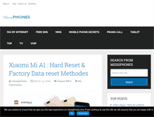 Tablet Screenshot of messiphones.com
